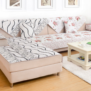 【天天特价】沙发垫简约现代四季通用 防滑棉全盖沙发巾布艺坐垫