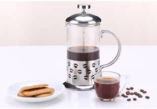冲煮咖啡专用法压壶 美式咖啡器具 不锈钢玻璃材质咖啡壶350m