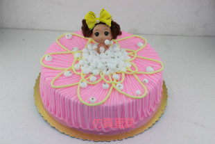 仿真蛋糕模型 时尚芭比娃娃蛋糕样品 婚庆 生日蛋糕模型模具 005