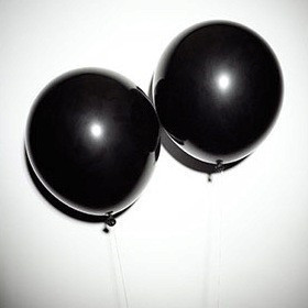12寸3.2克加厚乳胶气球 珠光色拍照气球婚纱 结婚气球 黑色50个