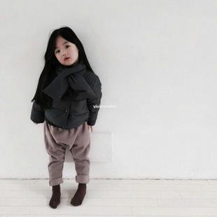 韩国童装代购进口童装女童秋冬装大衣外套冬韩国制造童装棉外套