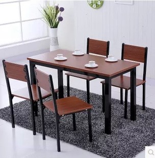 特价餐桌椅组合钢木桌椅餐桌饭桌快餐店餐桌餐厅小吃店餐桌椅套件