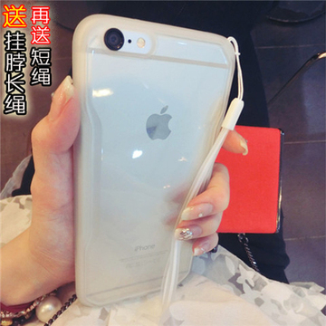 情侣iphone6plus手机壳苹果6防摔硅胶套全包6s保护壳5s可爱软外套