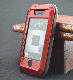 冰迪三防铠甲iPhone4手机壳新款苹果4S金属边框保护套高达钢铁侠