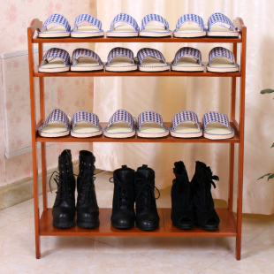 楠竹宜家实木鞋架多层特价现代简约简易鞋架置物架客厅创意鞋柜竹