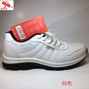 台湾红蜻蜓男休闲鞋防滑运动鞋轻便旅游鞋秋冬款系带男鞋A623161