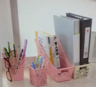 桌面垃圾桶创意塑料蕾丝时尚小垃圾桶迷你办公垃圾筒笔筒包邮