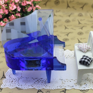 水晶钢琴音乐盒八音盒天空之城生日礼物创意送闺蜜女友情人节礼品