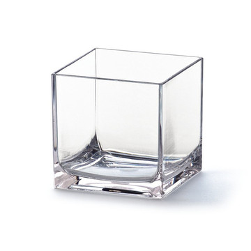 水培花器透明方形玻璃花瓶水培器皿玻璃花瓶水培植物鱼缸玻璃杯