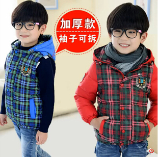 男童女童儿童羽绒服 2014年冬装新款中小童韩版羽绒内胆外套马甲