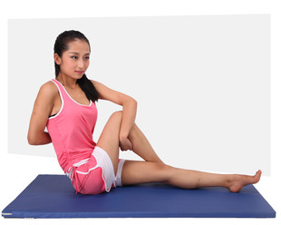 体操垫子跳舞蹈练功皮革垫健身运动瑜伽垫子加厚爬行垫2.5cm环保