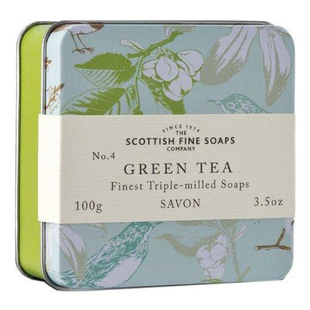 Scottish Fine Soap 苏格兰香皂绿茶香铁盒100g GREEN TEA