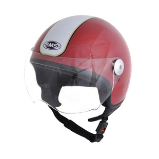SMS四季LXLST-202红色摩托车头盔半盔Motorcycle Helmet