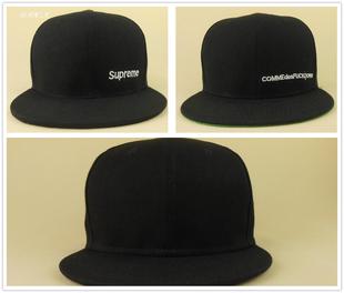 小字体supreme帽子 cdf棒球帽 小logo绿帽檐 全黑光身帽子superme