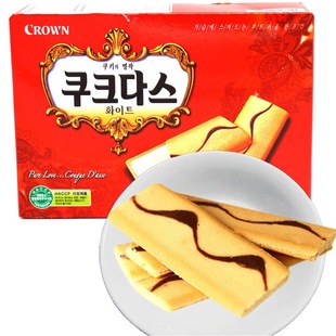可瑞安奶油蛋卷72g 可瑞安 蛋卷特价 韩国 原装进口奶油口味