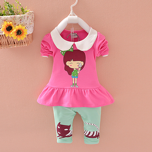 新款女童秋装婴幼儿秋季衣服0-1-2-3-4岁女宝宝长袖纯棉儿童套装