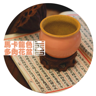 韩国景德镇复古典中式创意多肉肉植物迷你小陶瓷彩釉花盆花器花瓶