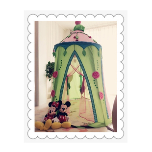 德国HABA进口3岁儿童户外/室内休闲便携悬挂式公主玫瑰帐篷游戏屋
