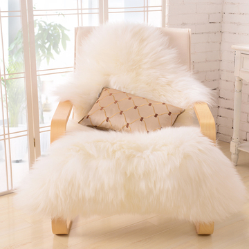 澳洲整张羊皮地毯欧式客厅卧室沙发羊毛坐垫椅垫飘窗垫定做