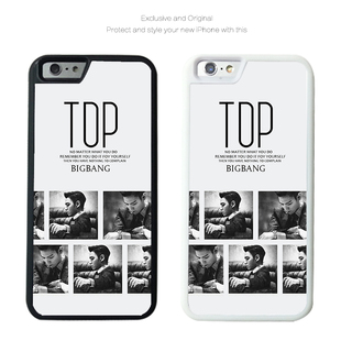 新款韩国权志龙TOP苹果6s plus金属后背BIGBANG手机壳5s保护套潮