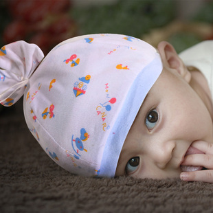 婴儿帽子夏季胎帽 套头帽儿童帽子男女宝宝帽子春夏秋款两个装