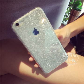 韩国闪钻iPhone6s手机壳4.7苹果6plus硅胶保护套6代全包潮女软壳