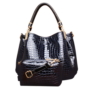2015新款包包高贵典雅奢华气质鳄鱼纹时尚女包手提包时尚子母包
