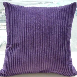 定做！紫色灯芯绒抱枕套/靠垫套/沙发套(多种颜色可选）