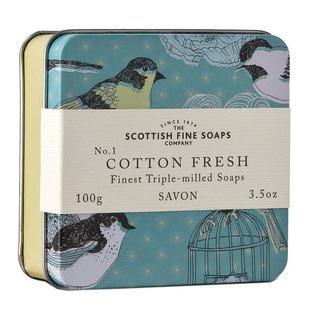 Scottish Fine Soap 苏格兰香皂木棉花香铁盒100g Cotton Fresh
