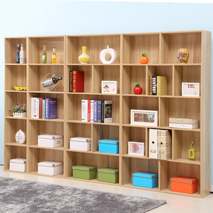 现代简约自由组合超大书柜木质板式简易书橱储物柜置物架邮