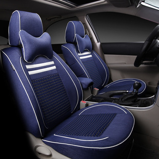 新款宝马3系5系专车专用座套X1 XX5半全包亚麻3D坐垫四季汽车座垫