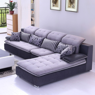 现货布沙发布艺沙发组合现代简约宜家客厅转角沙发小户型沙发组合