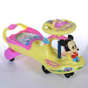 新款儿童玩具车扭扭车摇摆溜溜车带音乐男女宝宝1-2-3岁带静音轮