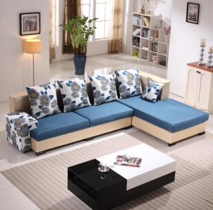 伊达丽斯 布艺沙发 沙发 皮布沙发 转角组合沙发 简约住宅家具