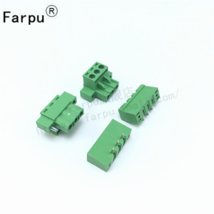 Farpu丨插拔式接线端子5.08MM-2P/3P/4P/5P-8P螺丝固定孔 带耳朵