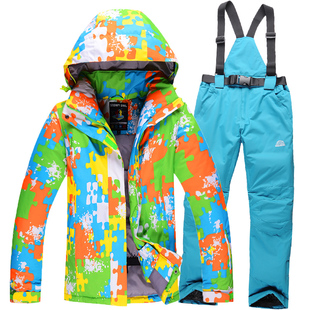 2015新款滑雪服套装男女情侣款韩国单板滑雪上衣防风防水保暖加厚
