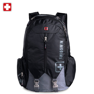 瑞士军刀双肩包旅行背包男女高中学生书包大容量电脑包休闲运动包