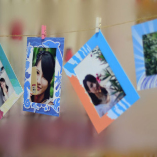 《大海》题材纸相框 横竖通用 个性 韩式悬挂式 儿童相片框照片墙