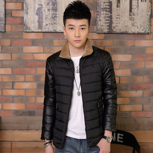 唯美佳2015年新款冬季青少年男士韩版修身棉衣冬装外套棉袄潮流