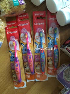 英国代购 高露洁Colgate 儿童超软毛护齿卡通幼儿牙刷4-6岁现货