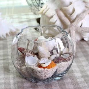 水培植物花卉盆栽花盆桌面鱼缸透明玻璃花瓶大号南瓜玻璃花瓶摆饰