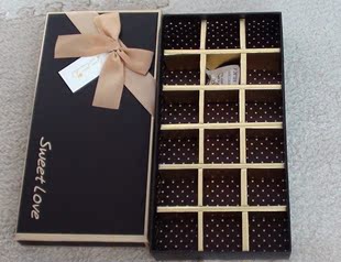 包装盒巧克力空礼盒子18粒长方形圣诞节高档礼盒喜糖情人节礼品盒