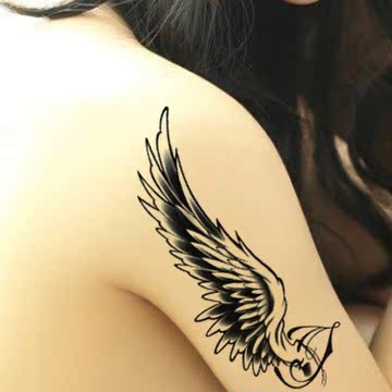 纹身贴 男女款翅膀防水持久花臂性感个性仿真刺青 QS-C002