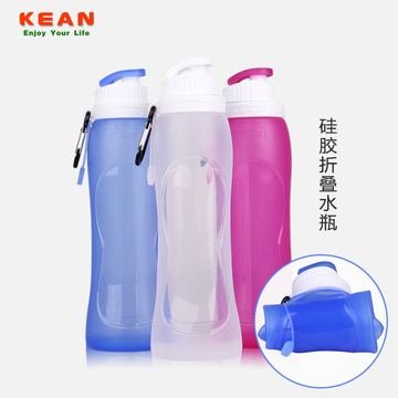 正品硅胶水杯户外便携可折叠水瓶旅游出行必备运动创意水壶