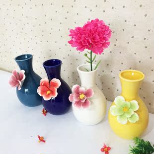 现代简约欧式陶瓷小花瓶摆件创意礼品家居新房装饰品客厅花插花器