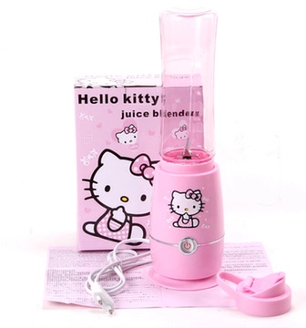 韩国特价hello Kitty猫家用榨汁机水果汁机电动豆浆机迷你搅拌机