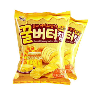 韩国九日蜂蜜黄油薯片进口休闲薯片60g原装进口正品保障