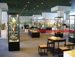 精品瓷器展销会博物馆展示柜台珠宝方形展台多功能钛合金拆装展柜