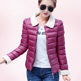 2015冬装新款韩版女式棉衣修身小棉袄百搭短款时尚冬装小外套潮