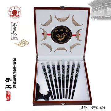厂家直销漆筷 8双经典宝石筷子彩贝壳筷子